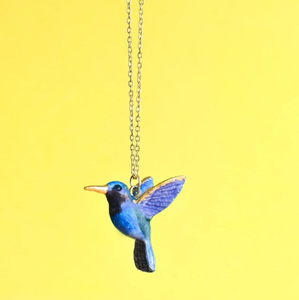 Golden Hummingbird Necklace