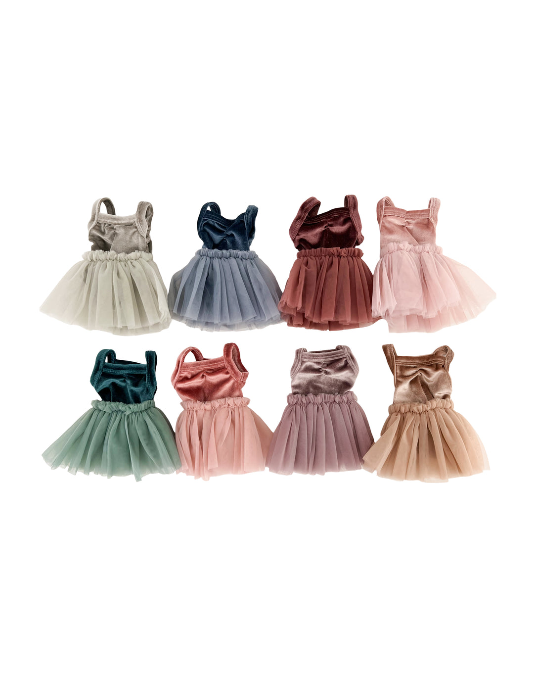 Doll Clothing - 2pc set - Velvet Bodysuit with Tutu