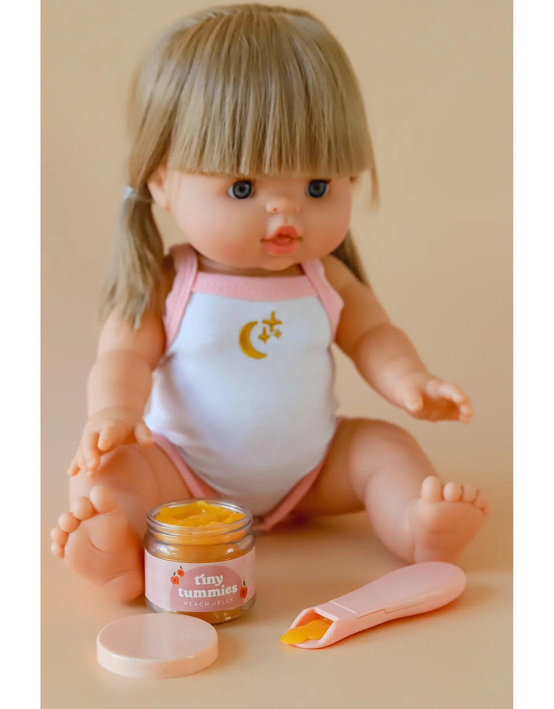 Tiny Harlow Doll Food Jar Set - Peach Jelly | From Tiny Tummies Collection!