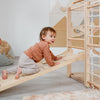 Wood and Hearts Wooden Toddler Climbing Playhouse, Ages 1–6