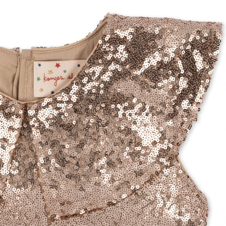 Starla Sequin Dress - Gold Blush: Shimmering Special Occasion Attire