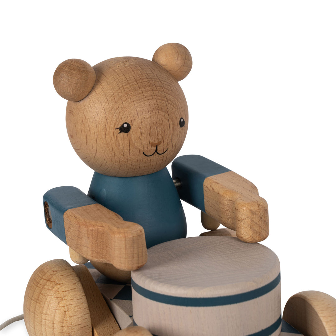 Wooden Musical Pull Bear: Melodic Toy