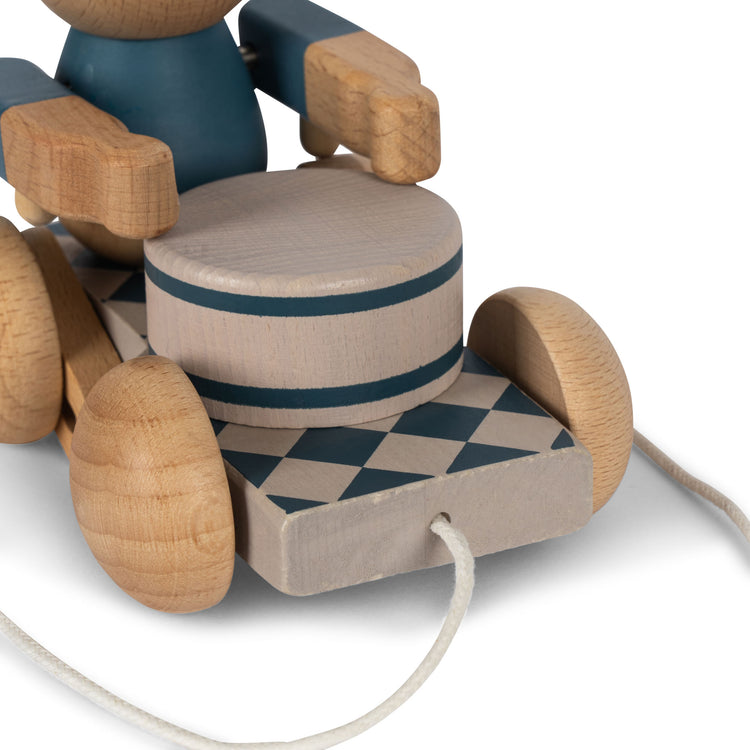 Melodic Wooden Pull Bear - Musical Toy for Kids