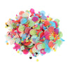 Clear Multicolor Confetti Pouch
