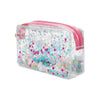 Clear Multicolor Confetti Pouch
