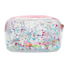 Clear Multicolor Confetti Pouch