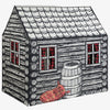 Log Cabin Play Tent for Kids