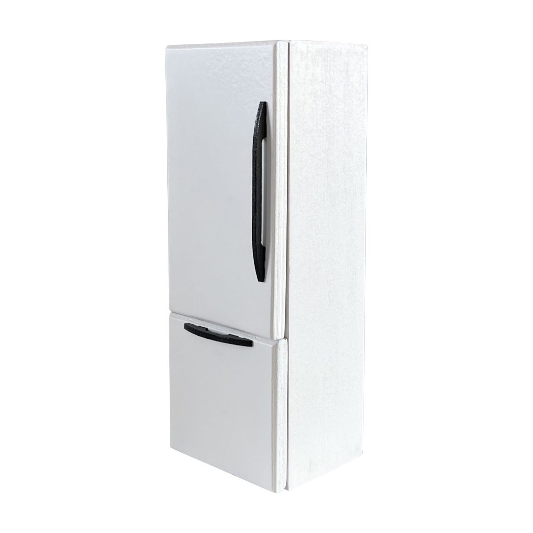 Refrigerator | White with Black Hardware