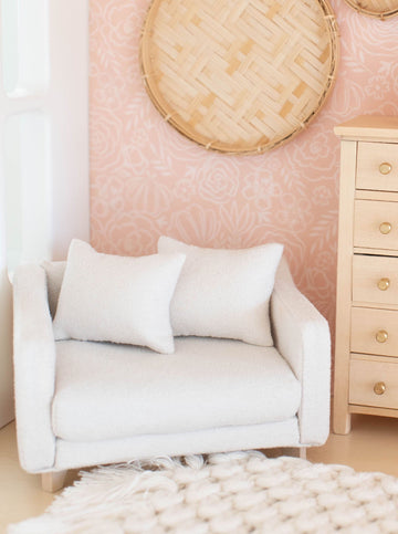 Adelaide Scoop Arm Accent Chair | Pearl White