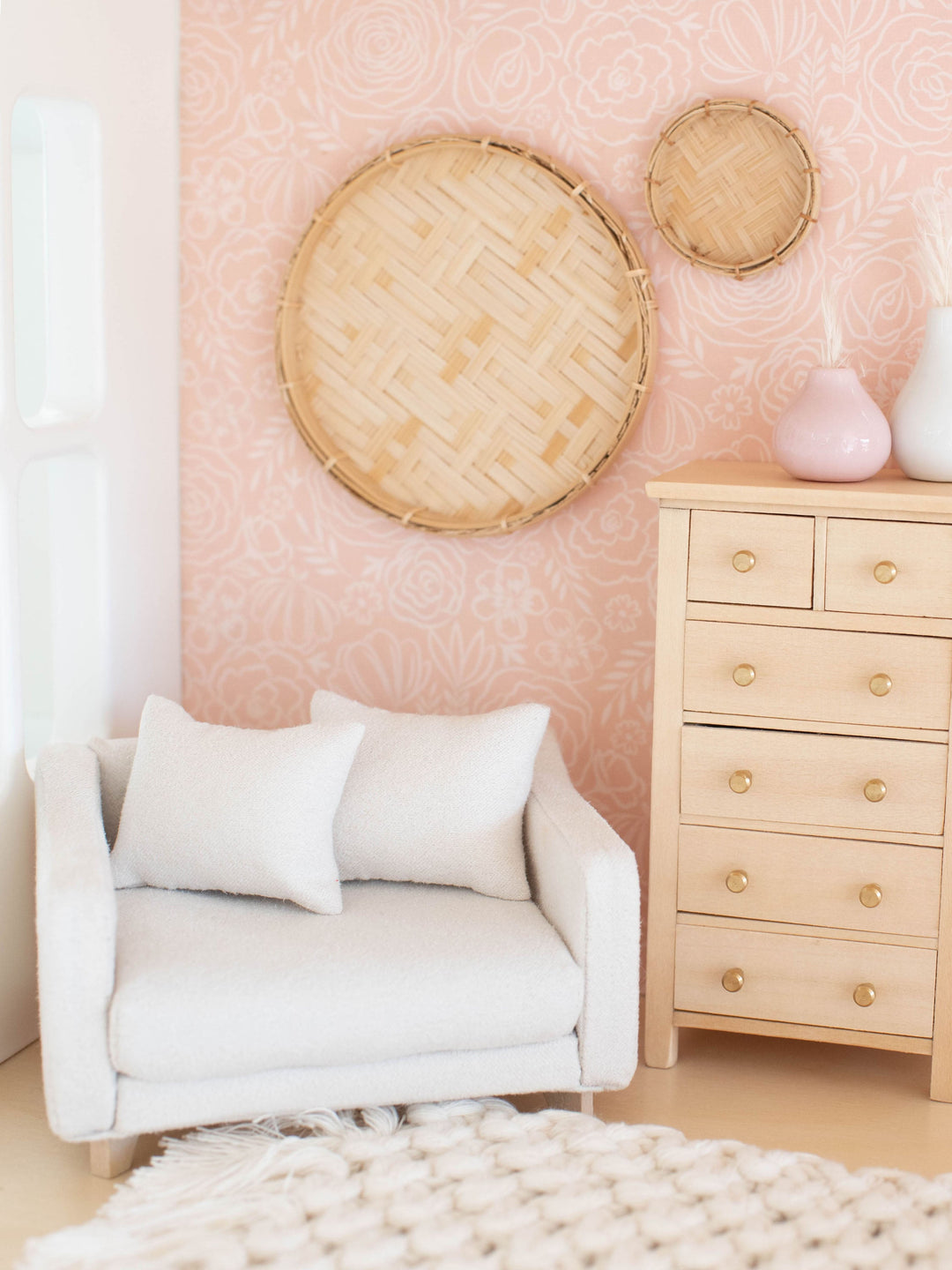 Tall Dresser | Gold Knobs