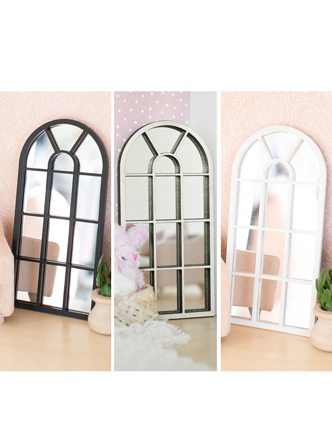 Arched Floor Mirror | White or Black or Natural Wood