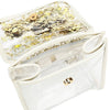 Confetti Glam Clear Mini Backpack with Gold Confetti