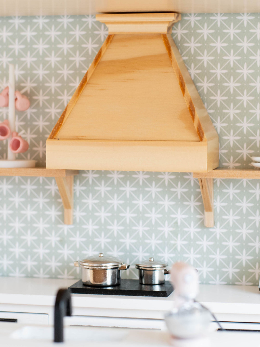 Farm Style Oven Range Hood | Natural Wood