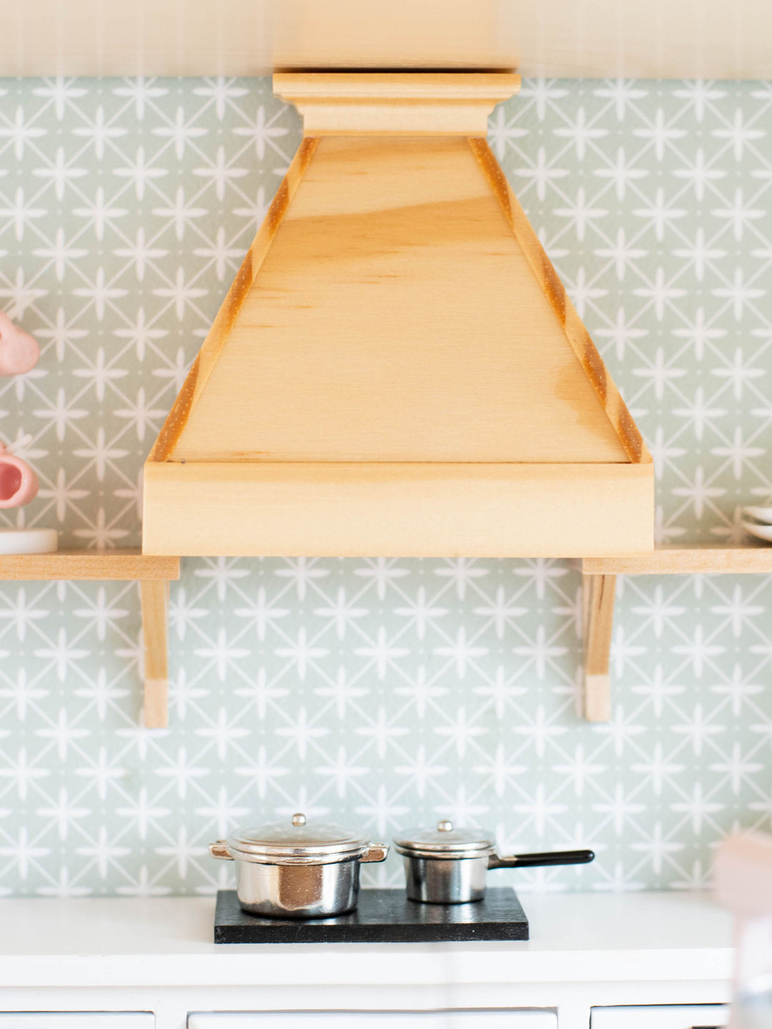 Farm Style Oven Range Hood | Natural Wood