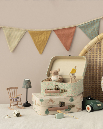 Dollhouse Travel Accessories: Maileg 2-Piece Suitcase Set