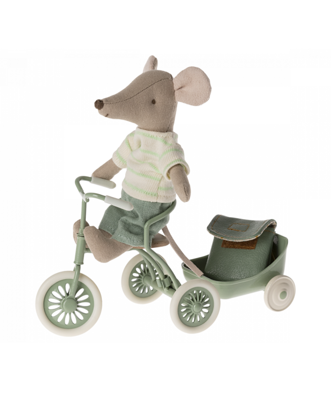 Adorable Dollhouse Accessory: Maileg Big Brother Tricycle Mouse