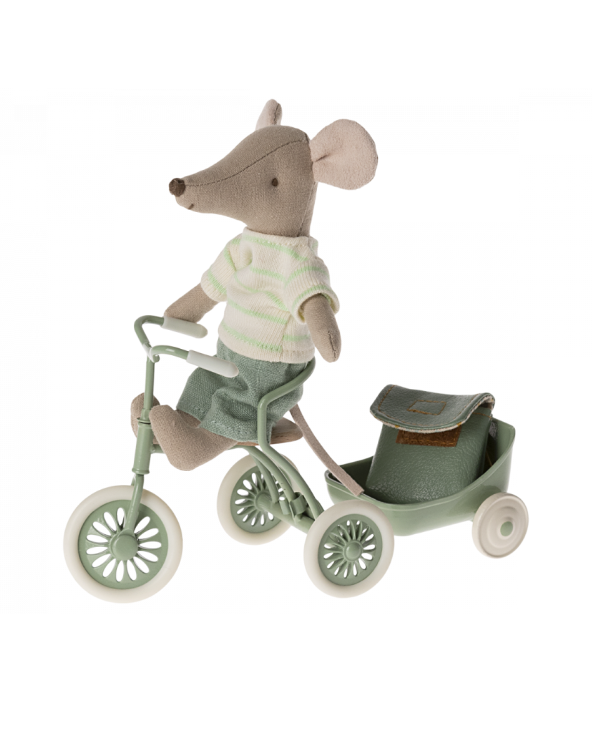 Maileg Big Brother Tricycle Mouse: Dollhouse Accessory
