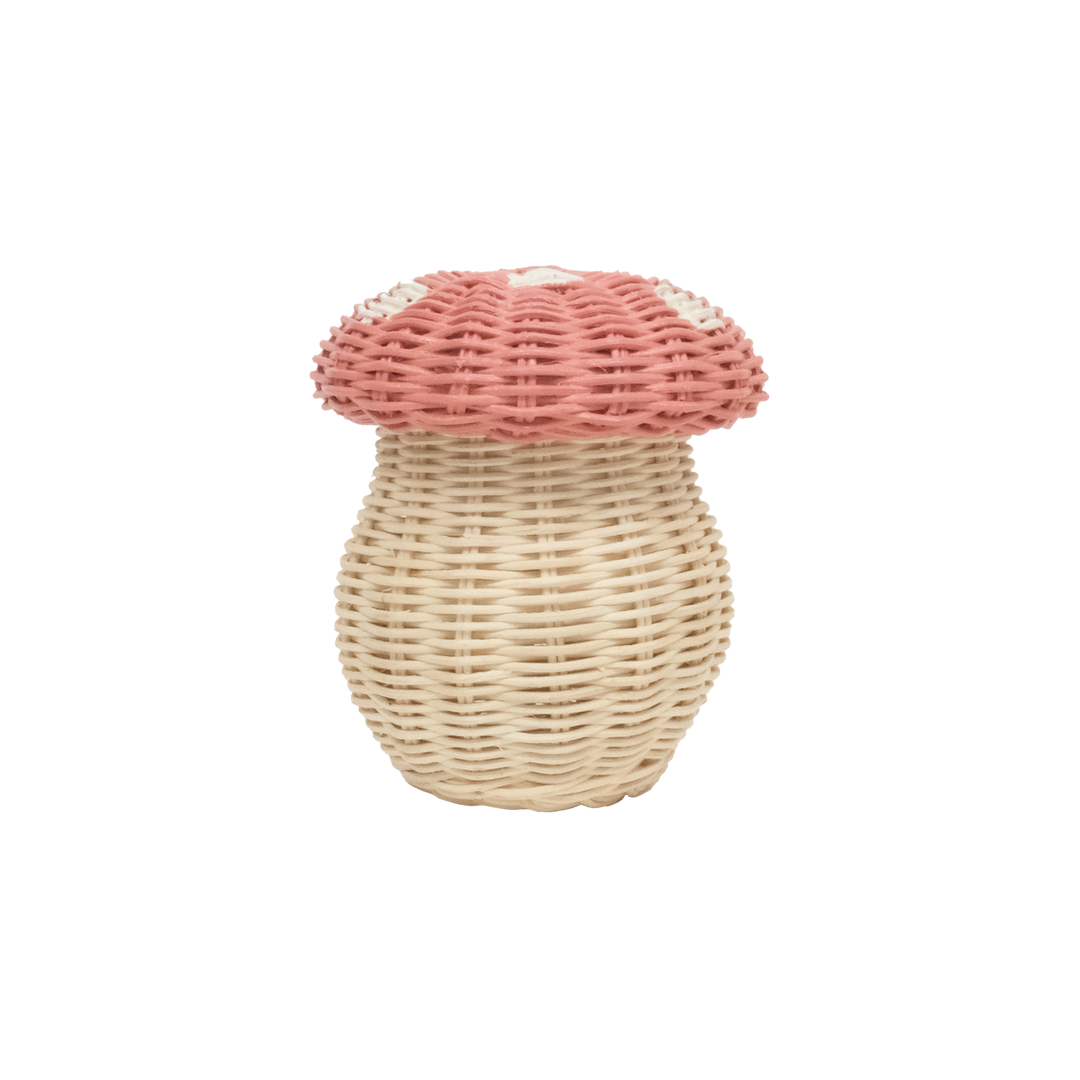 Toadstool Basket and Pencils - Musk and Straw