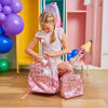 Pink Bow Confetti Clear Backpack