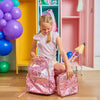Pink Bow Confetti Clear Backpack