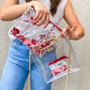 Confetti Strap and Clear Crossbody Bundle