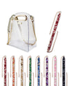 Confetti Strap and Clear Crossbody Bundle