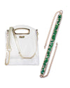 Confetti Strap and Clear Crossbody Bundle