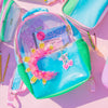 Clear Color Block Jelly Backpack