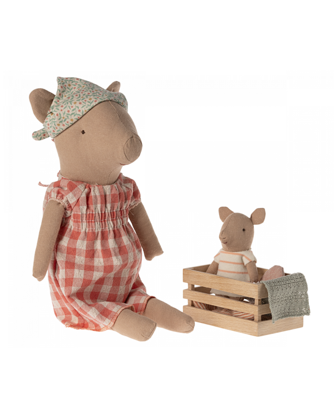 Discover the whimsical Maileg Girl Pig, the perfect companion for imaginative play in your dollhouse