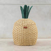 Pineapple Rattan Storage Basket Natural - Medium