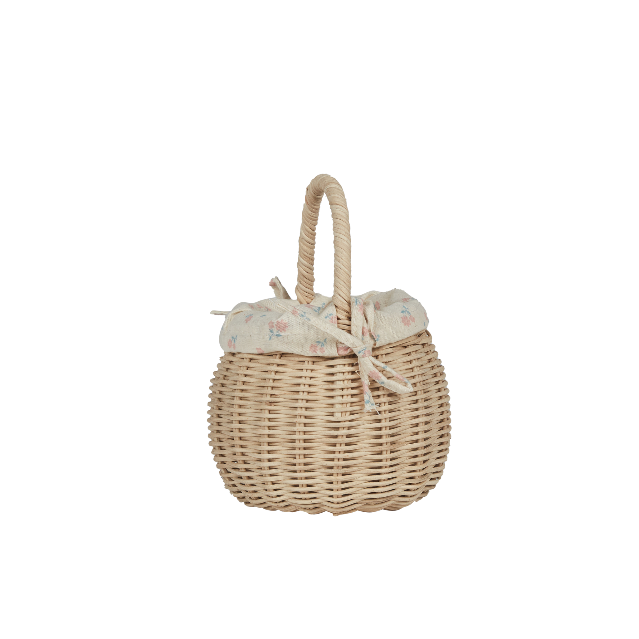 Rattan Berry Bunny Basket Straw Rattan/Pansy: Adorable Storage Solution