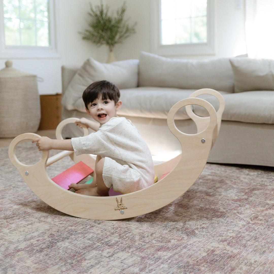 Wooden Rocker and Climbing Arch