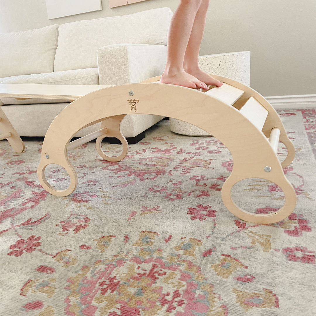 Wooden Rocker and Climbing Arch