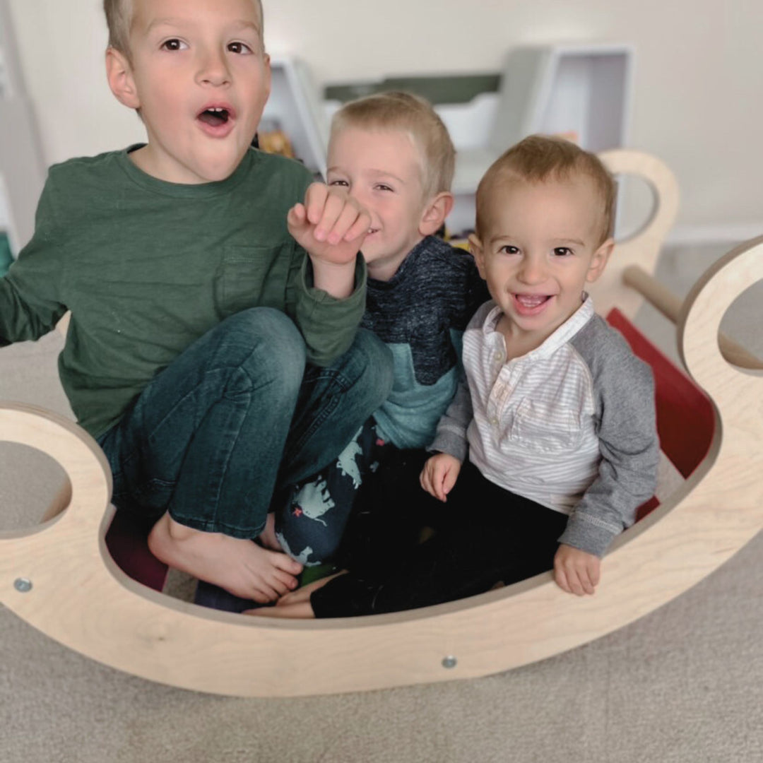 Wooden Rocker and Climbing Arch