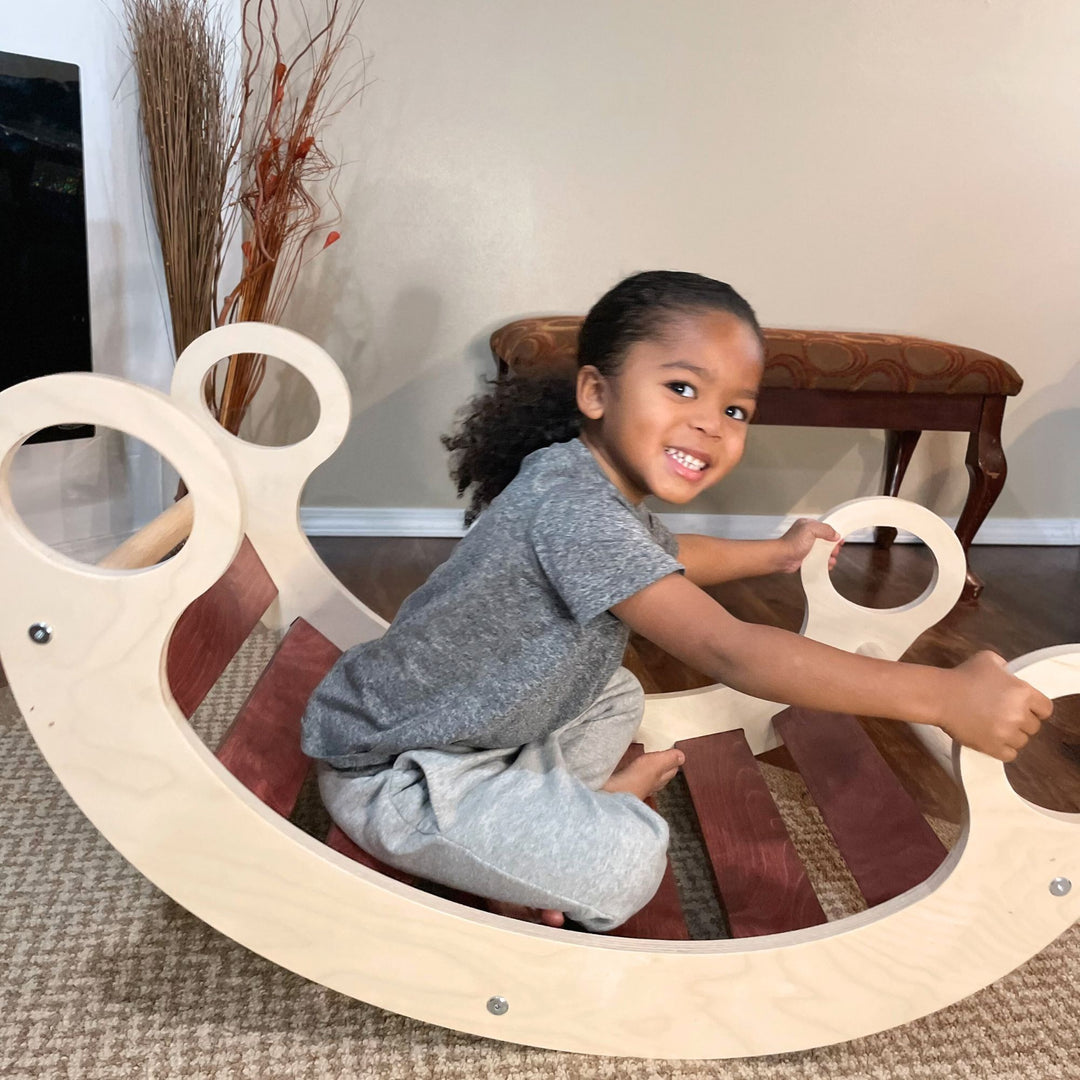 Wooden Rocker and Climbing Arch