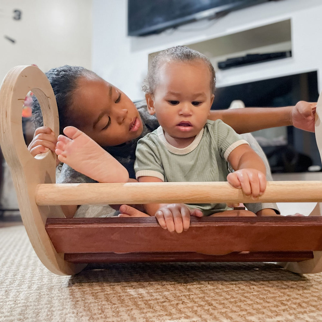 Wooden Rocker and Climbing Arch