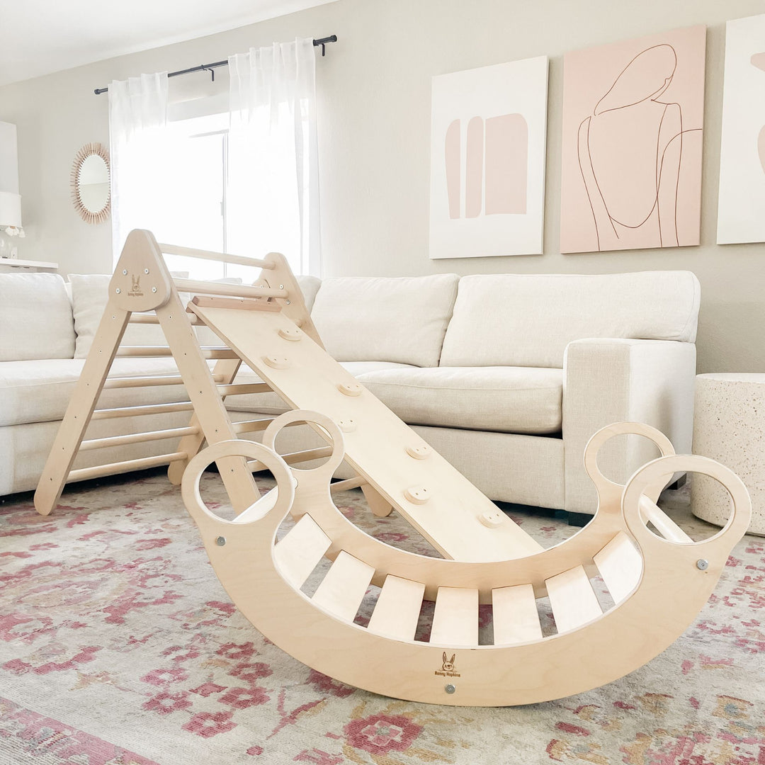 Wooden Rocker and Climbing Arch