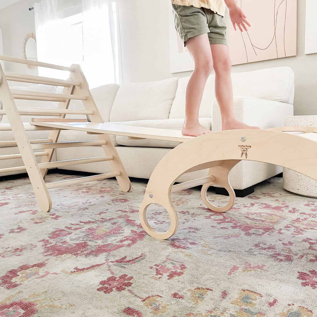 Wooden Rocker and Climbing Arch