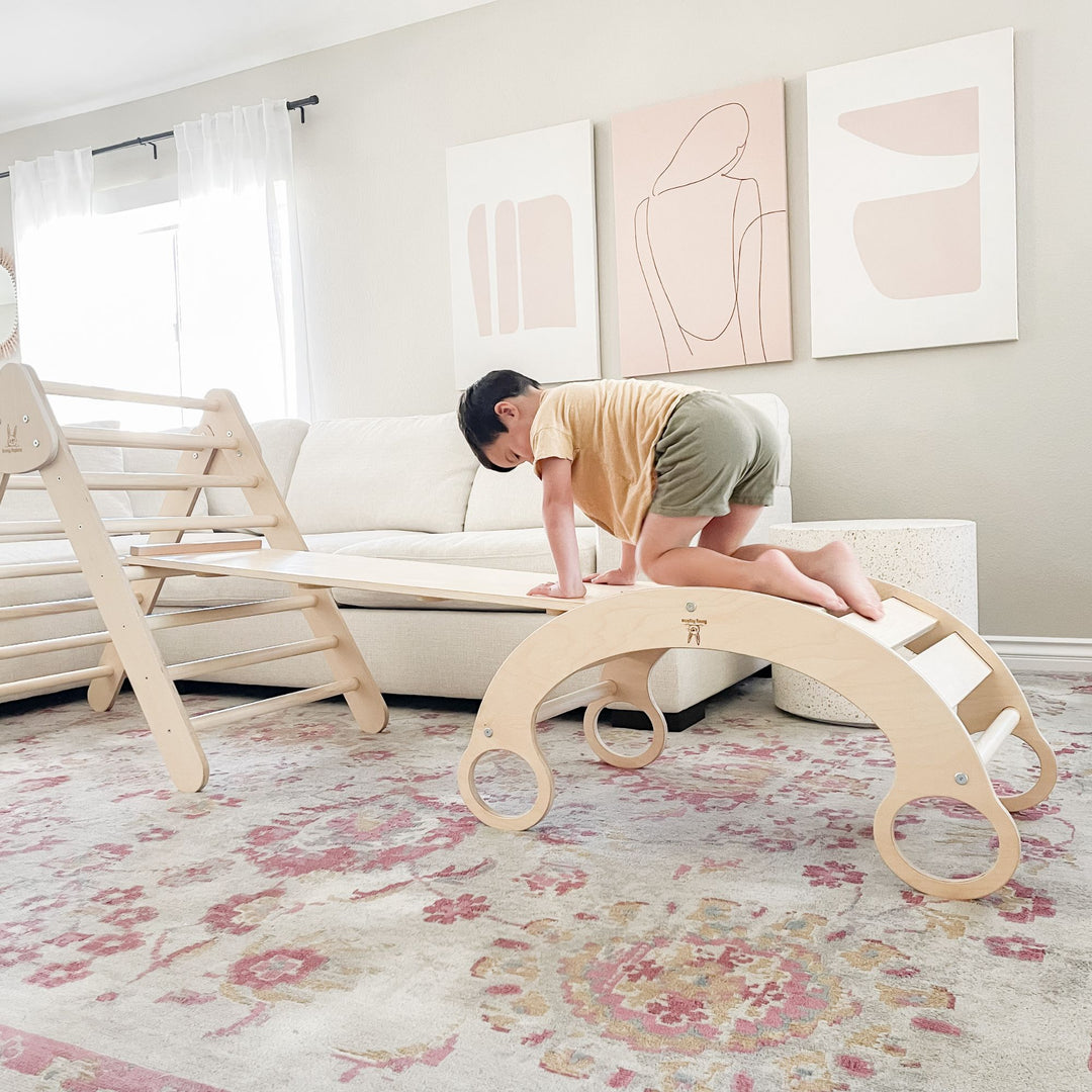 Wooden Rocker and Climbing Arch