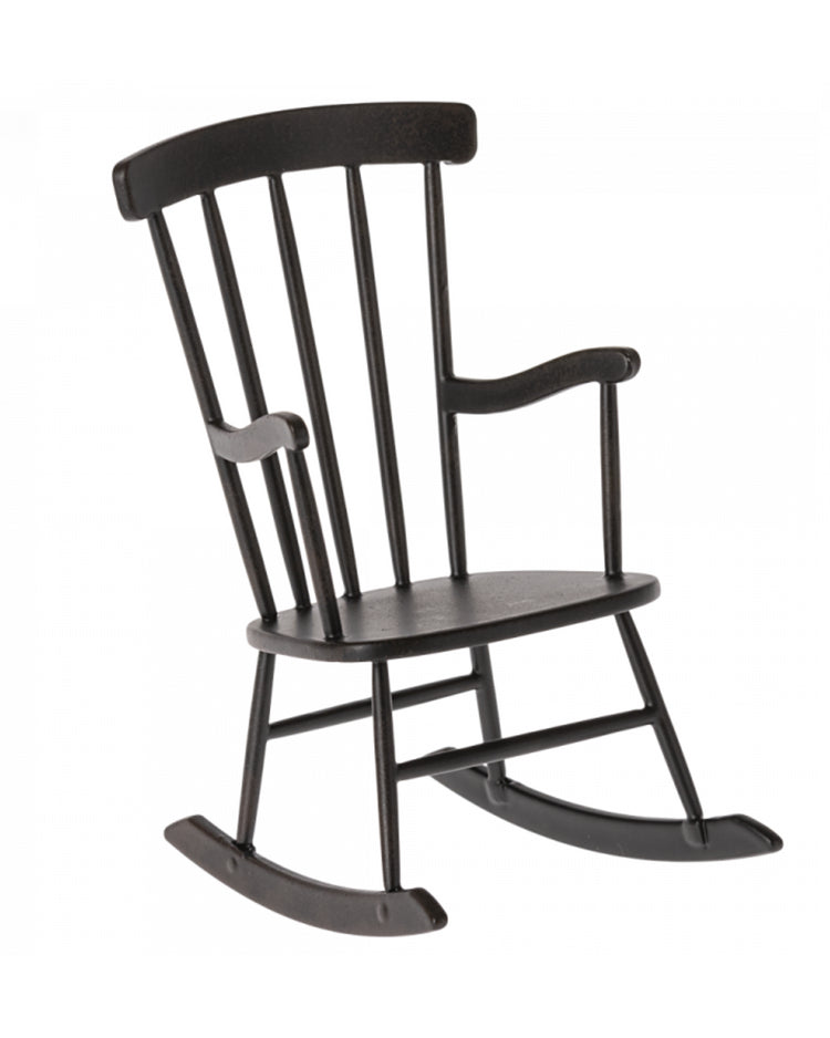 Maileg Mini Anthracite Rocking Chair: Dollhouse Furniture