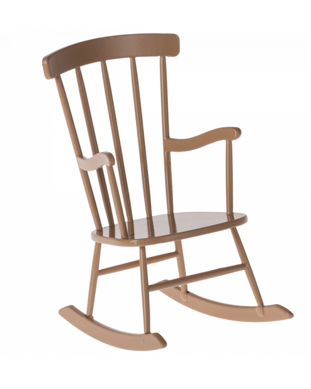 Maileg Rocking Chair: Mini Dark Powder Dollhouse Furniture