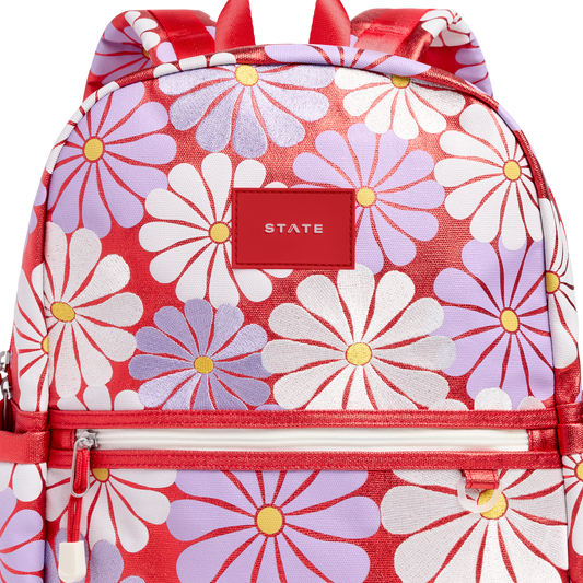 Kane Double Pocket Backpack - Ruby Floral