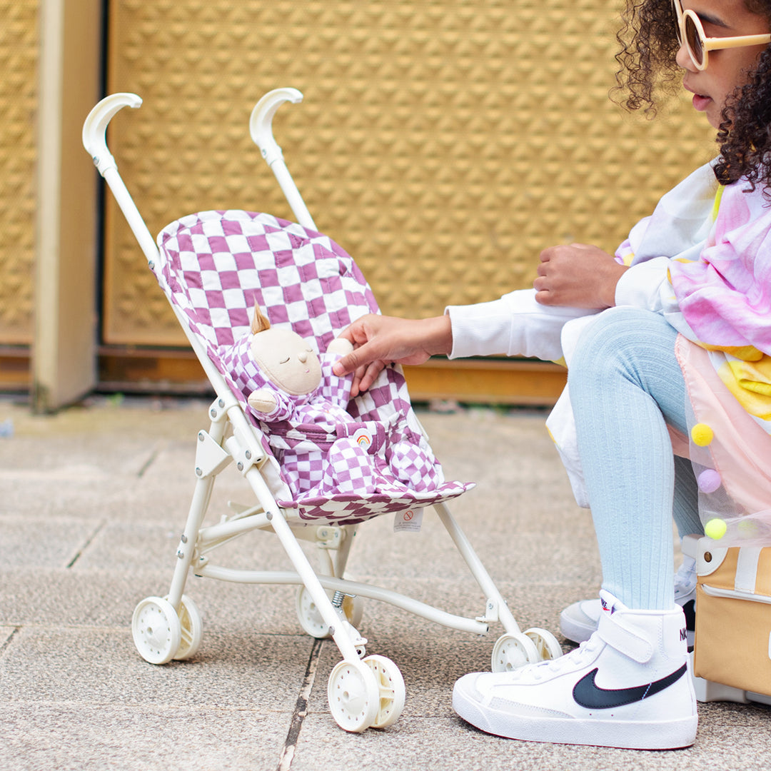 Sollie Stroller - Plum Check