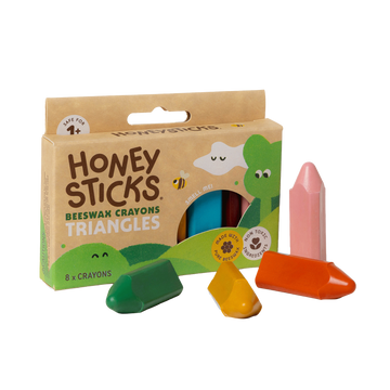Beeswax Crayons Triangles 8pk