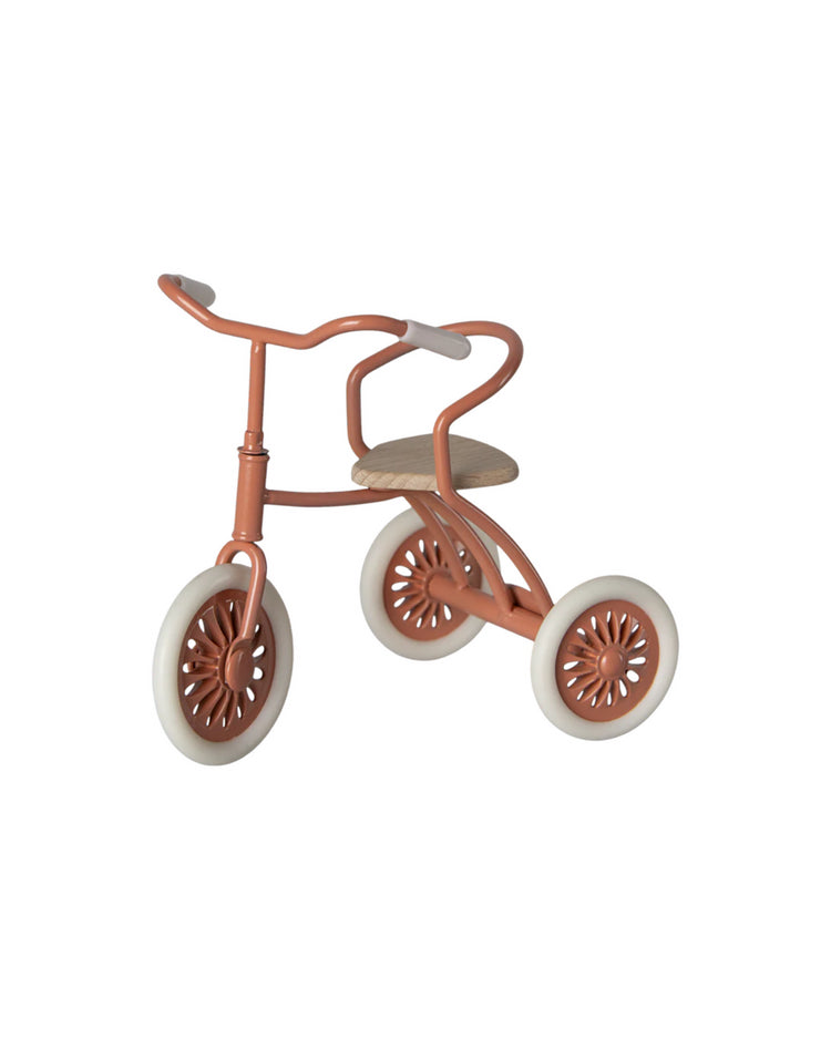 Maileg Abri a Tricycle Mouse - Coral Dollhouse Toy for Kids