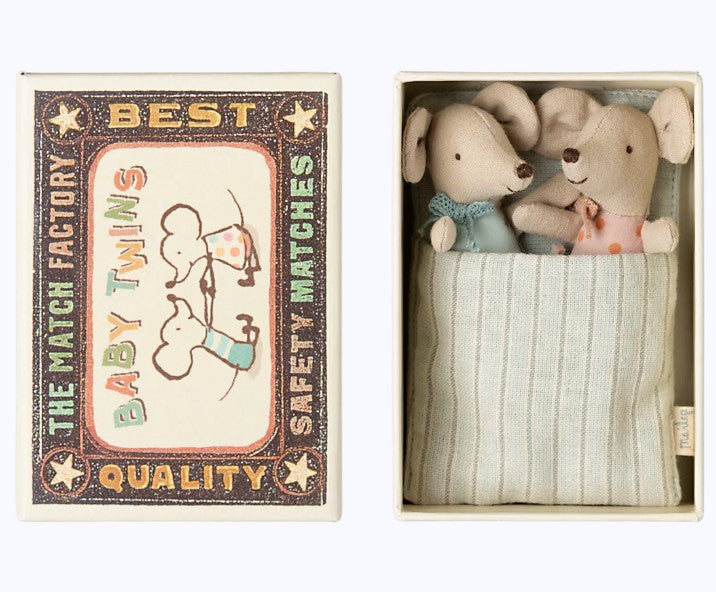 Twins, Baby mice in matchbox (Early March Pre-Order)