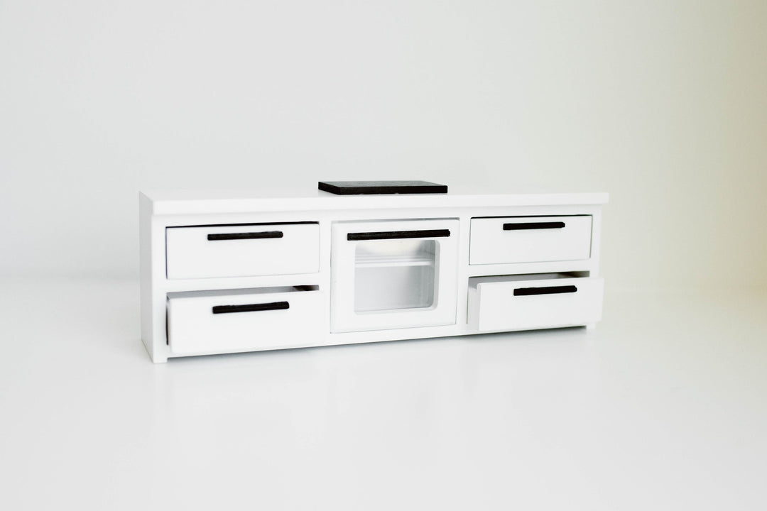 Modern Straight Kitchen Base Cabinets + Cooktop + Oven | White