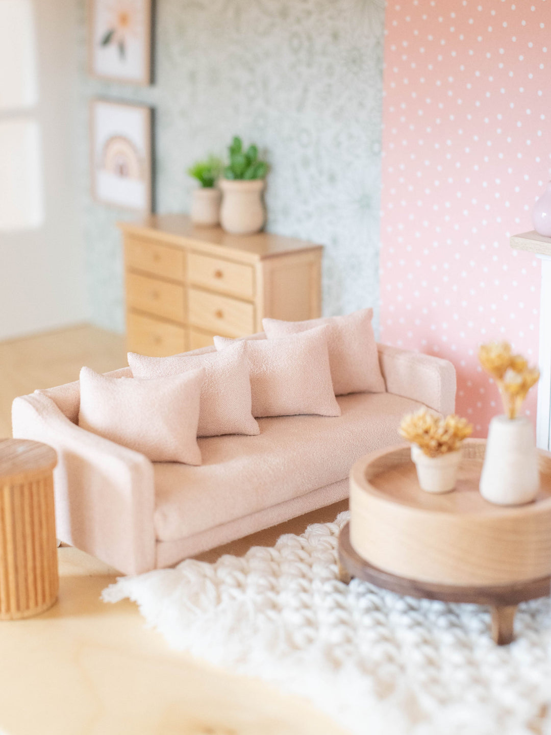 Adelaide Scoop Arm Sofa | Barely Blush