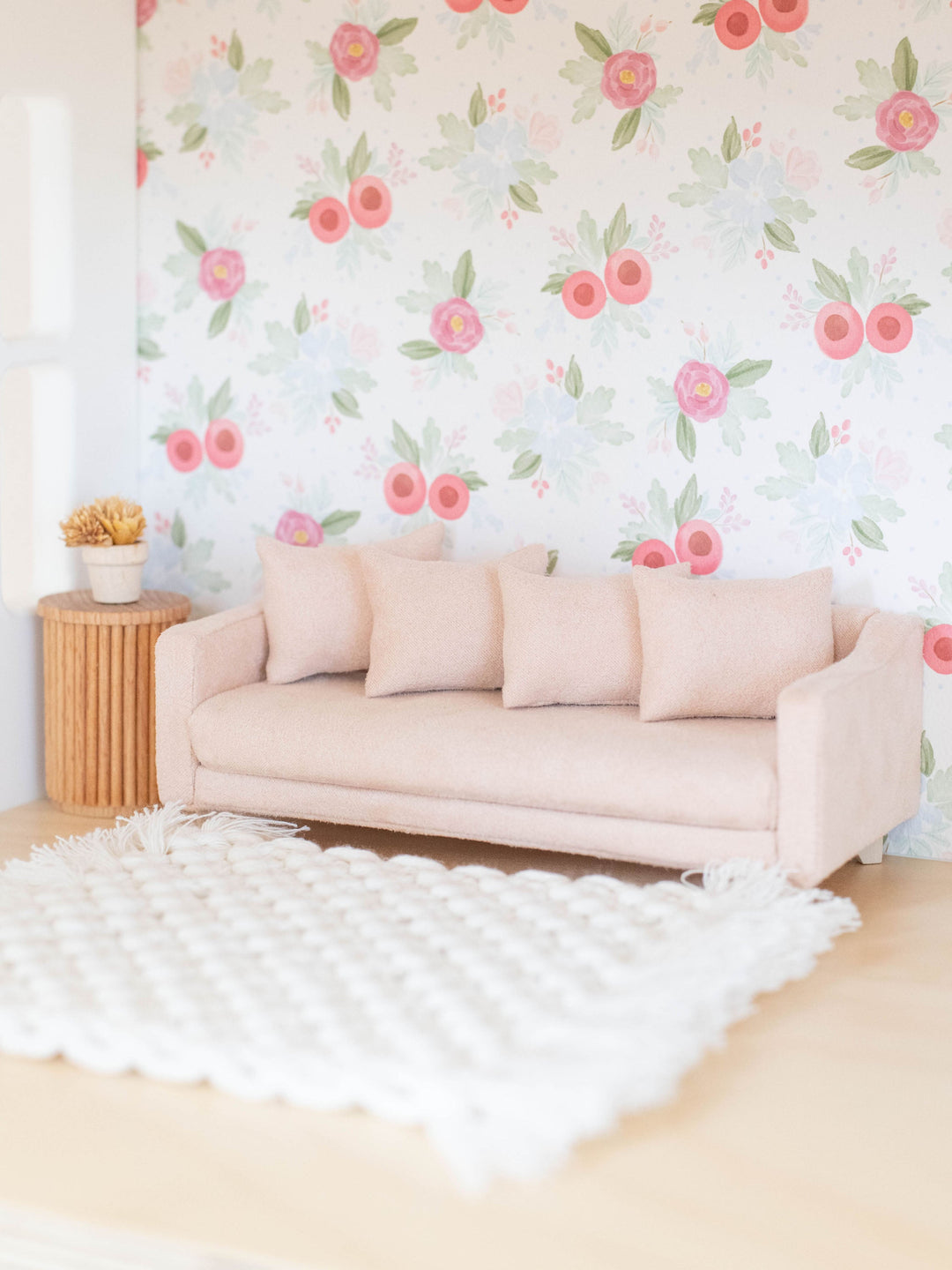 Adelaide Scoop Arm Sofa | Barely Blush