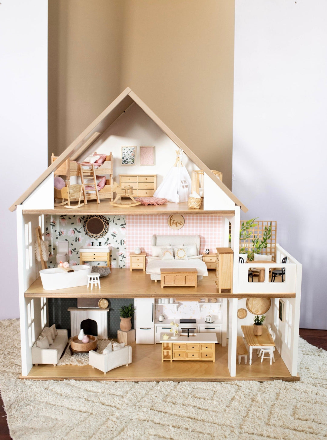 Oak Street Dollhouse | Unfurnished